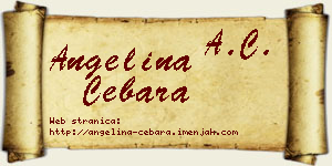 Angelina Cebara vizit kartica